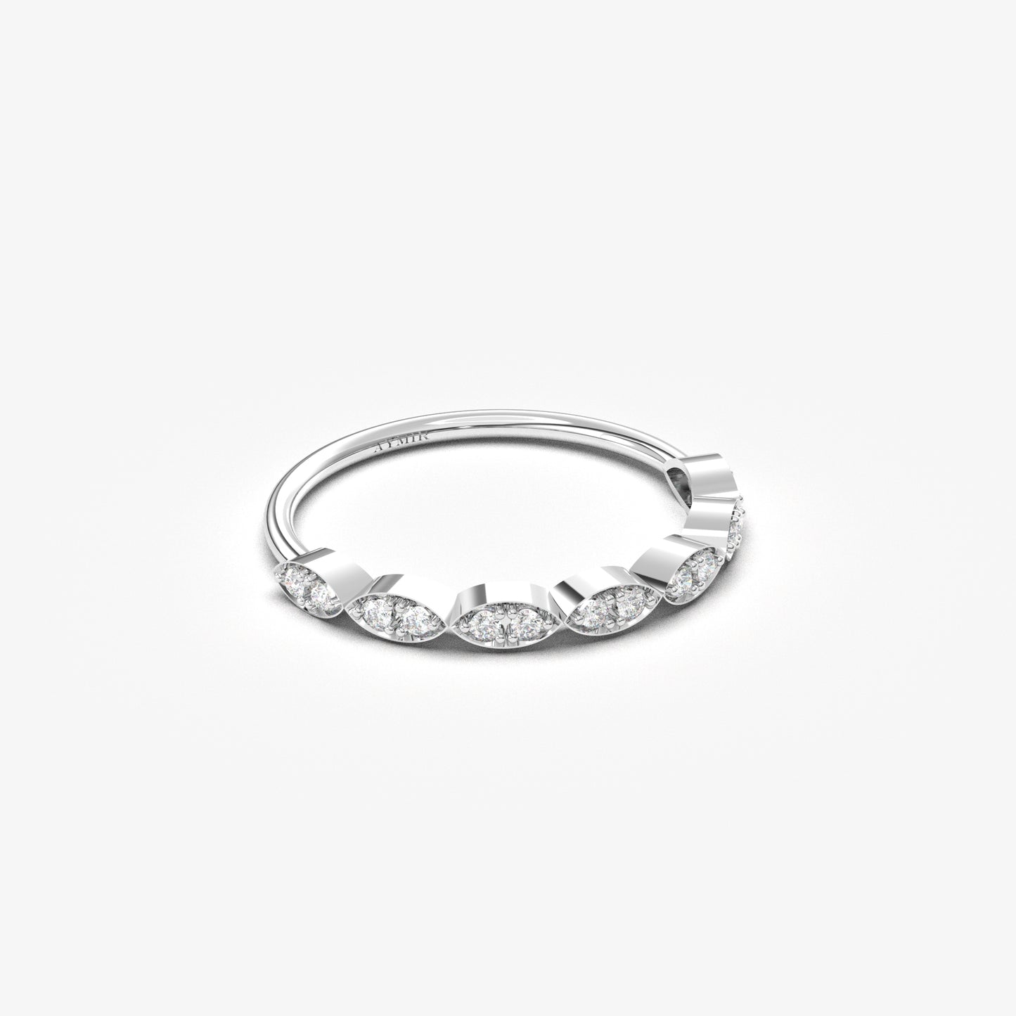 10K Gold Thin Wedding Ring - 2S21DIA
