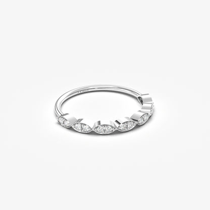 10K Gold Thin Wedding Ring - 2S21DIA
