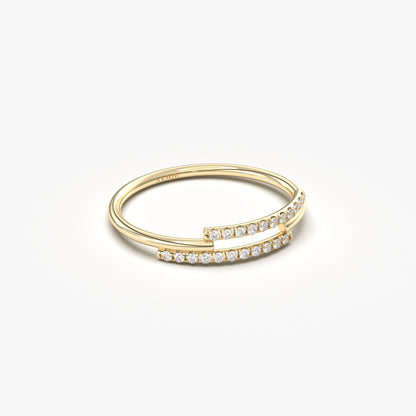 14K Gold Dainty Ring - 2S226DIA