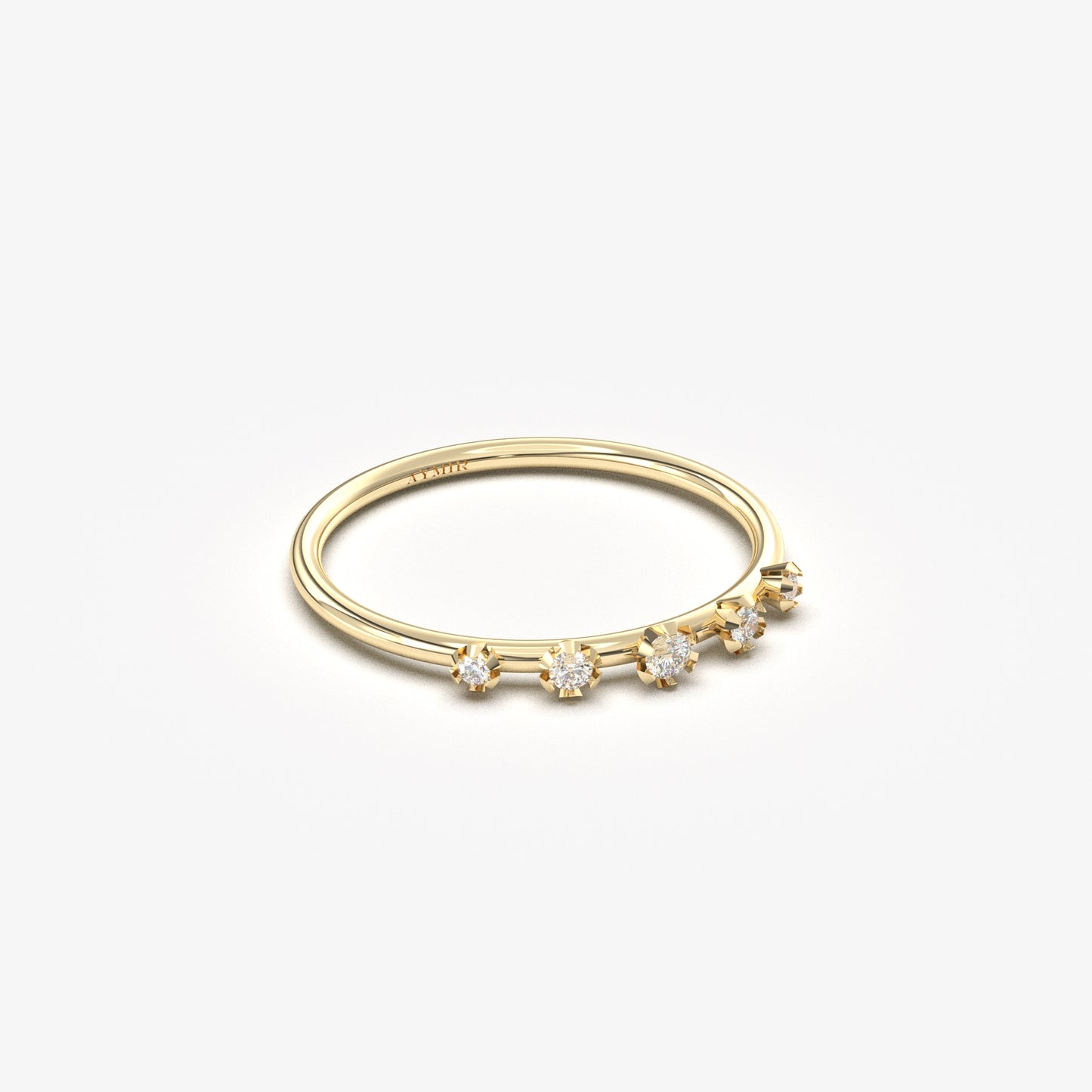 14K Gold Stacking Diamond Ring - 2S22DIA