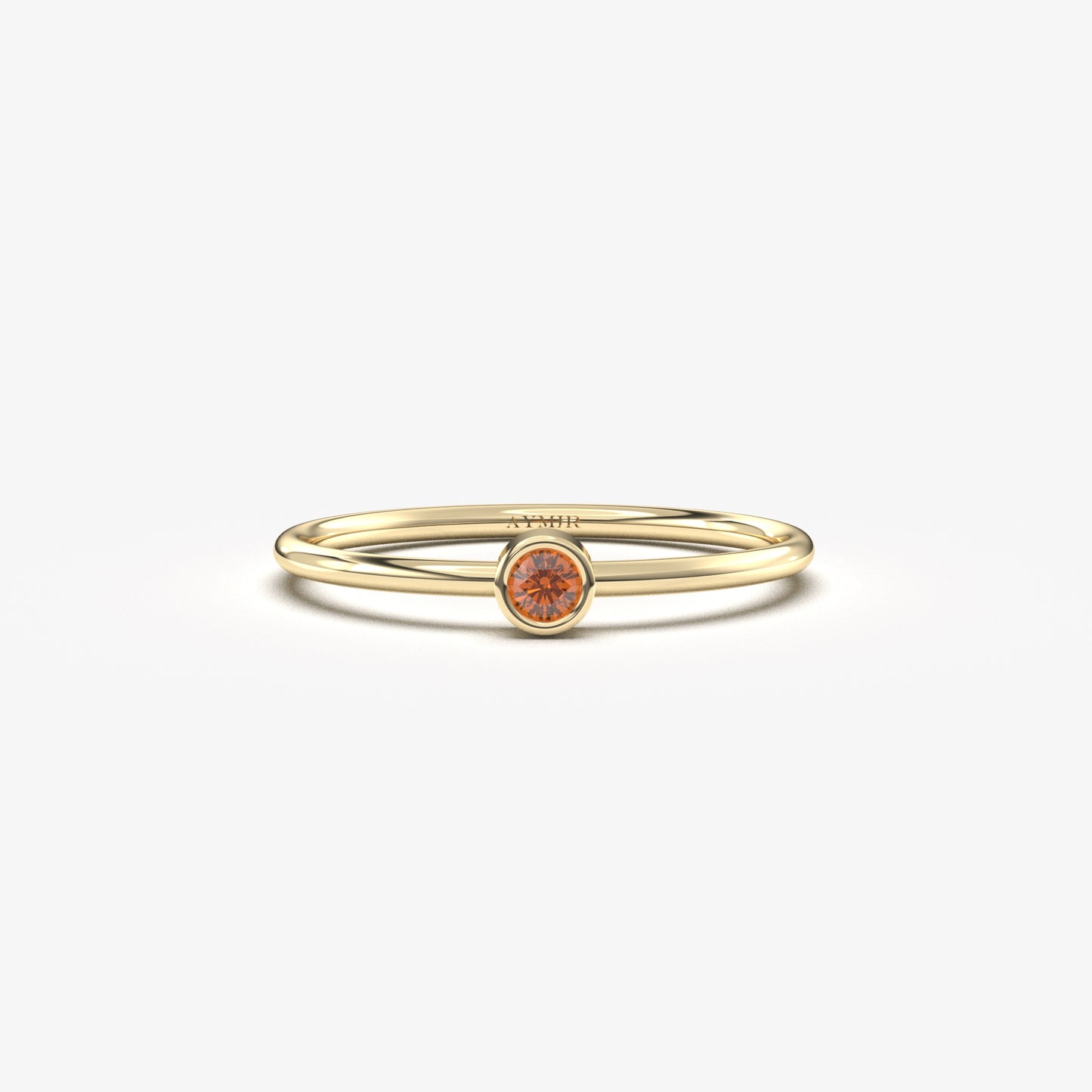 18K Gold Unique Garnet Ring - 2S34GAR