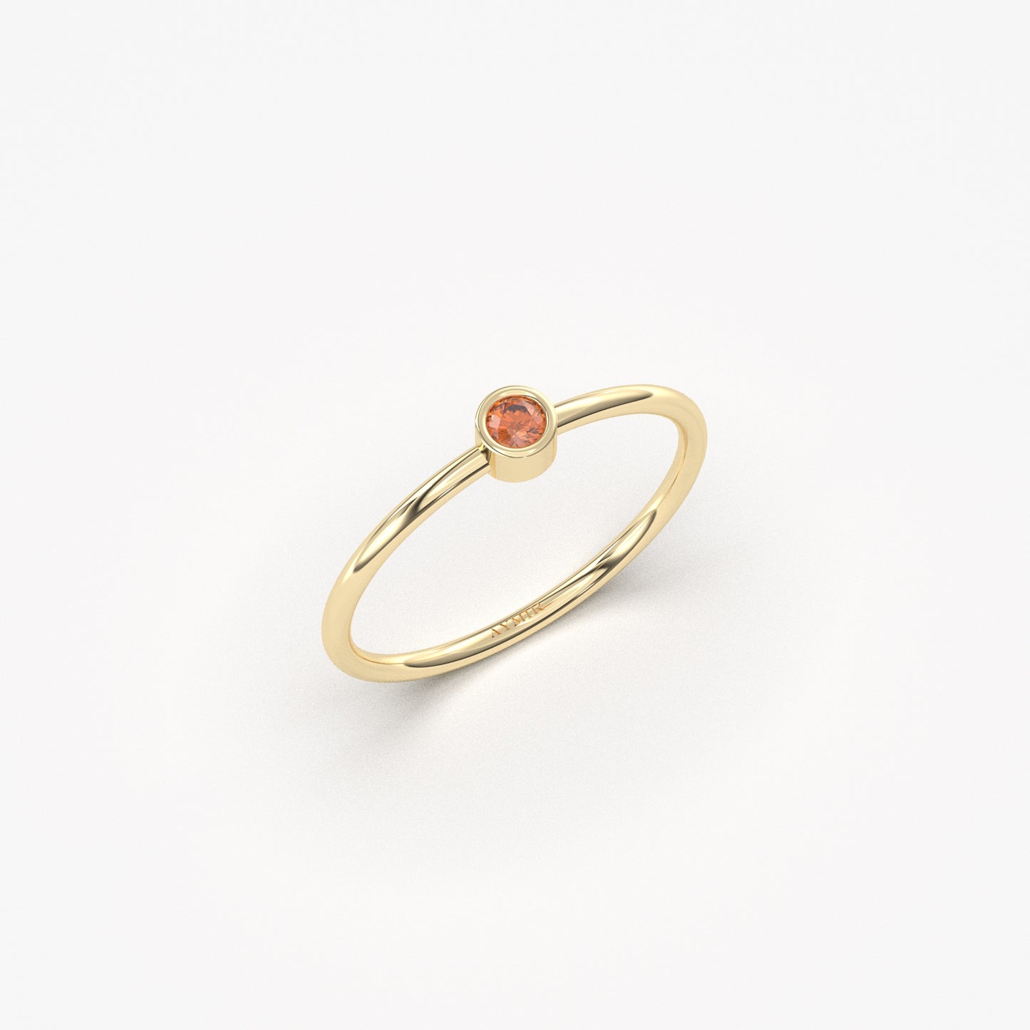 18K Gold Unique Garnet Ring - 2S34GAR