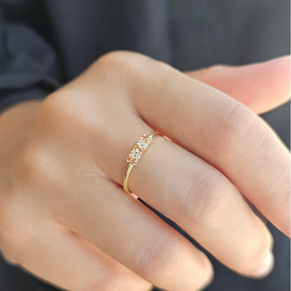 14K Gold Unique Oval Champagne and Diamond Ring - 2S46CHAMP