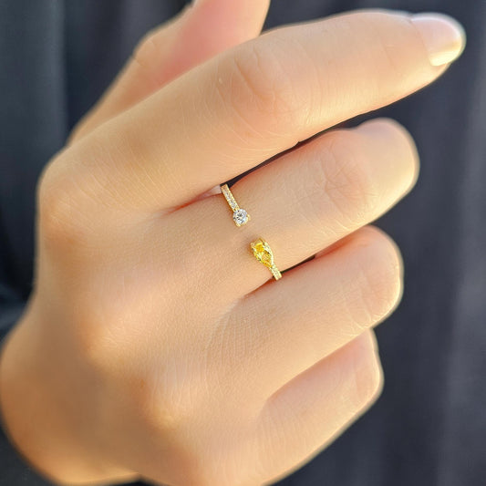 10K Gold Pear and Diamond Ring - 2S74CIT
