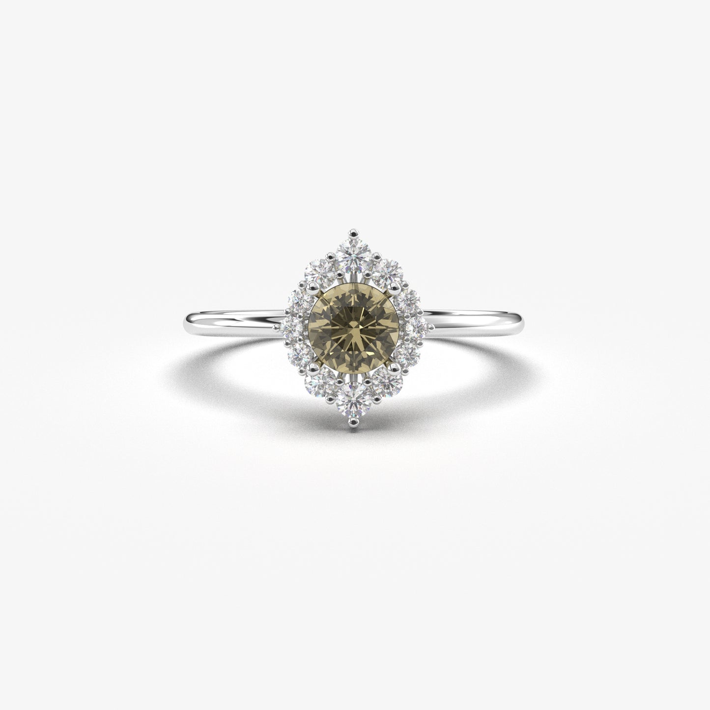 10K Gold Zultanite Oval Solitaire and Cz Ring - 8S62ZUL
