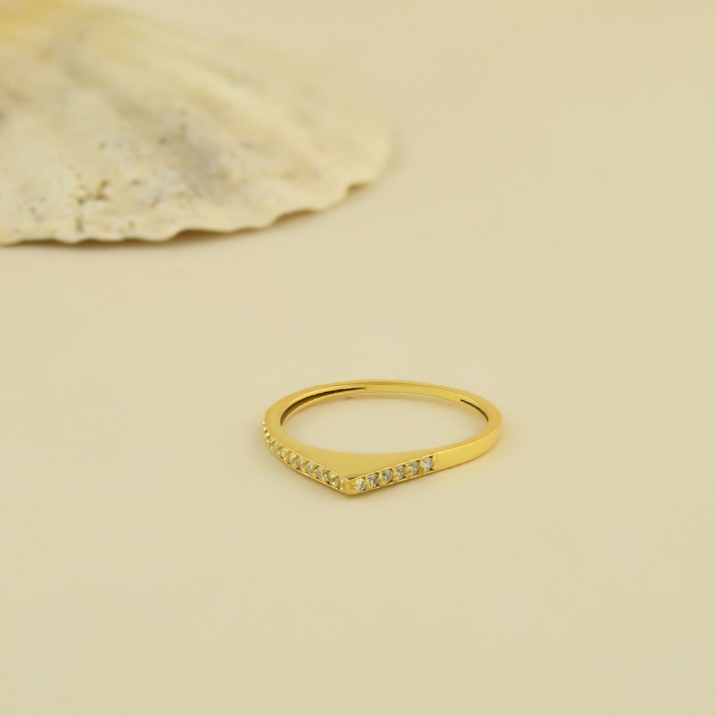 14K Gold Geometric Gothic Diamond Ring - 2S210DIA