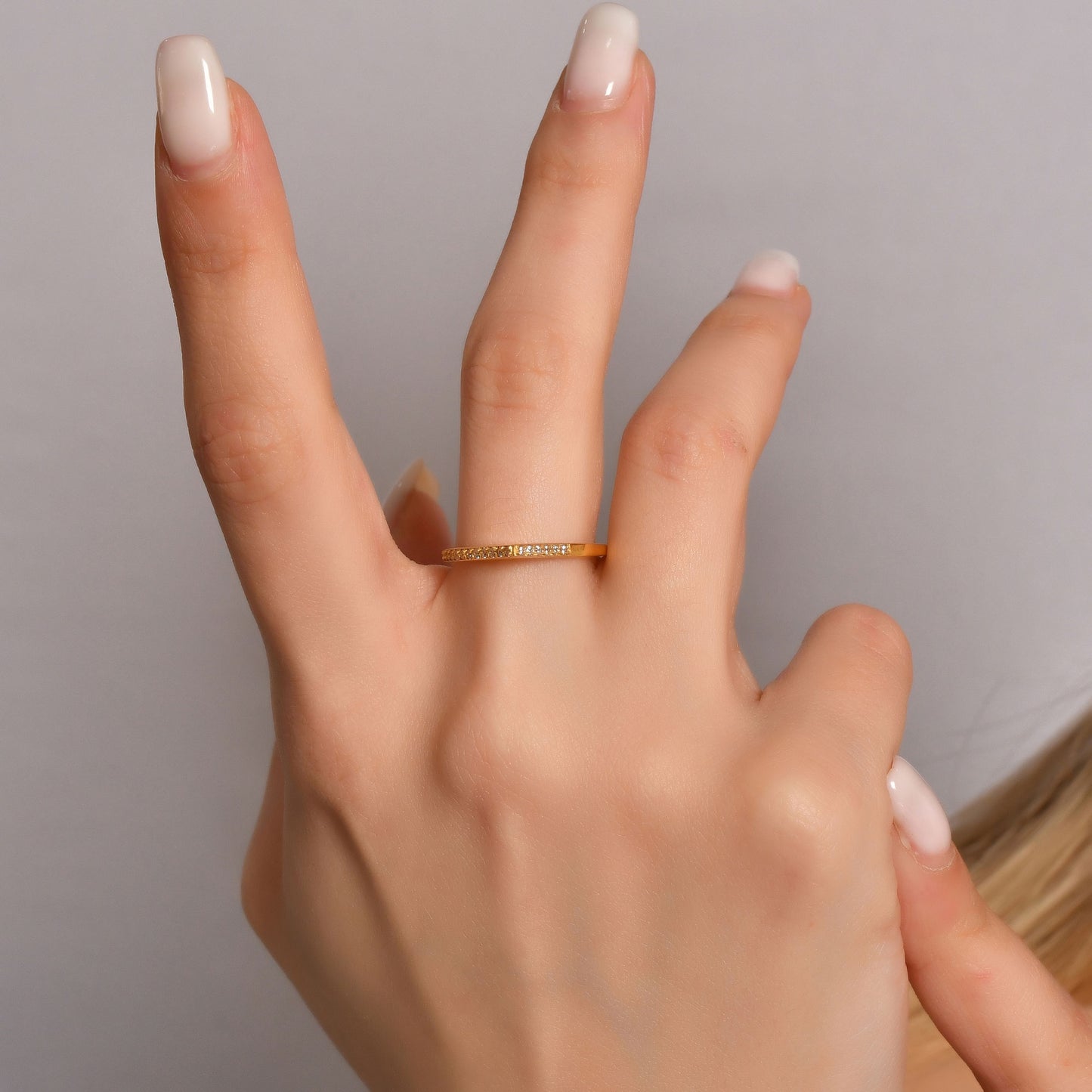 14K Gold Geometric Gothic Diamond Ring - 2S210DIA