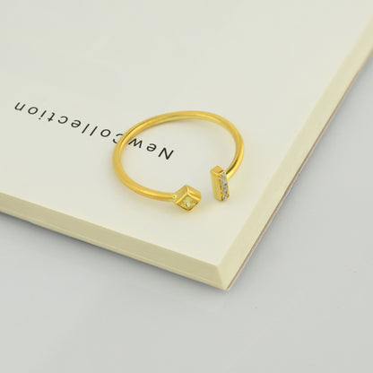 10K Gold Open Citrine Diamond Ring - 2S174CIT