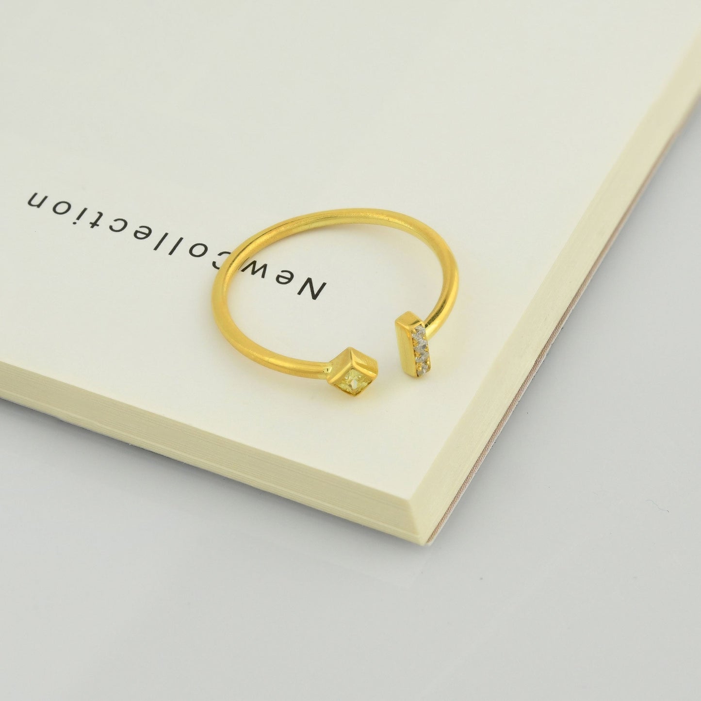 18K Gold Open Citrine Ring - 2S174CIT