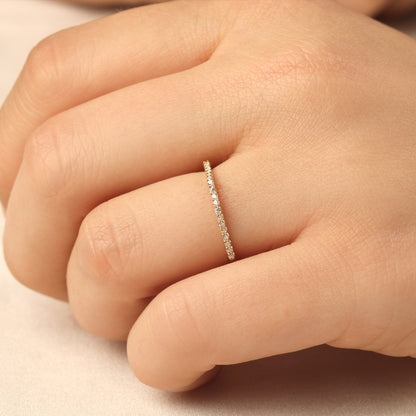 18K Gold Stacking Diamond Ring - 2S116