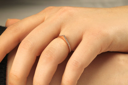 14K Gold Geometric Gothic Diamond Ring - 2S210DIA