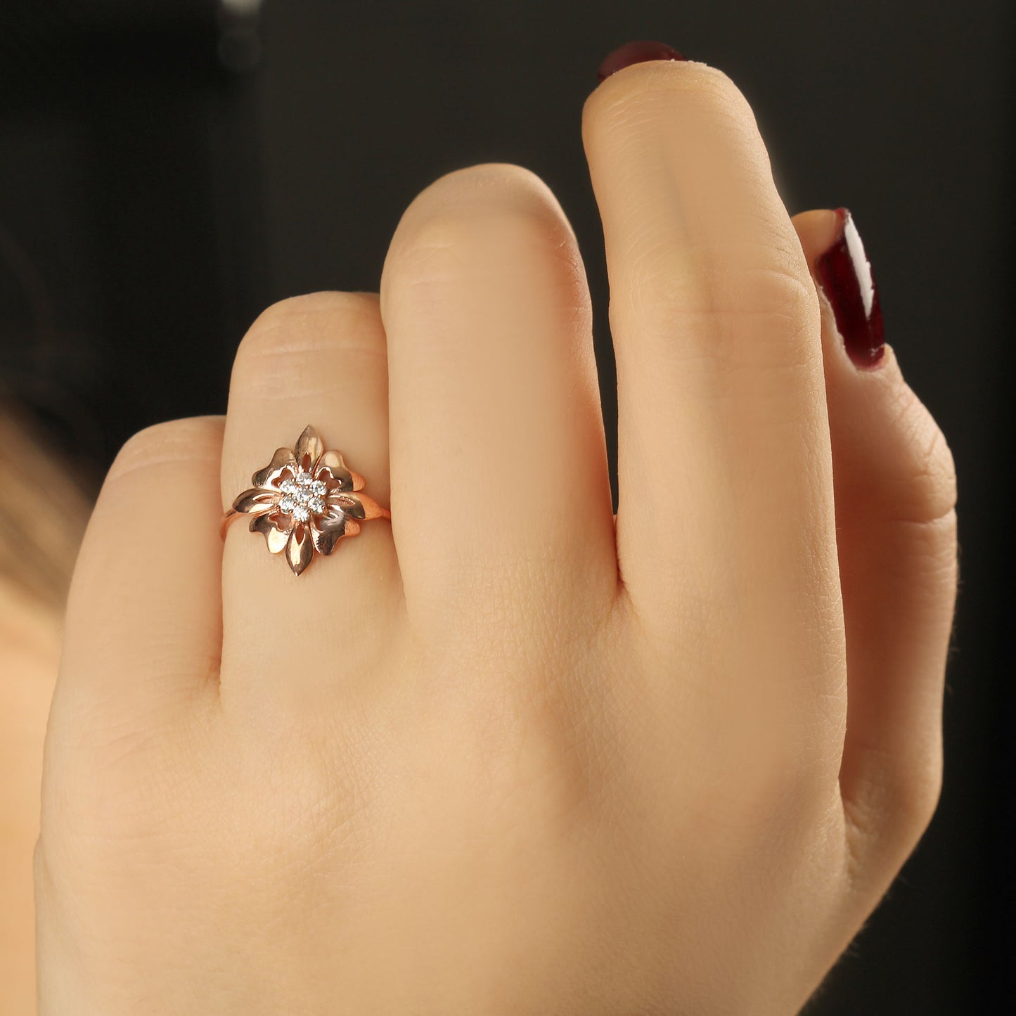 18K Gold Art Deco Ring - LR67